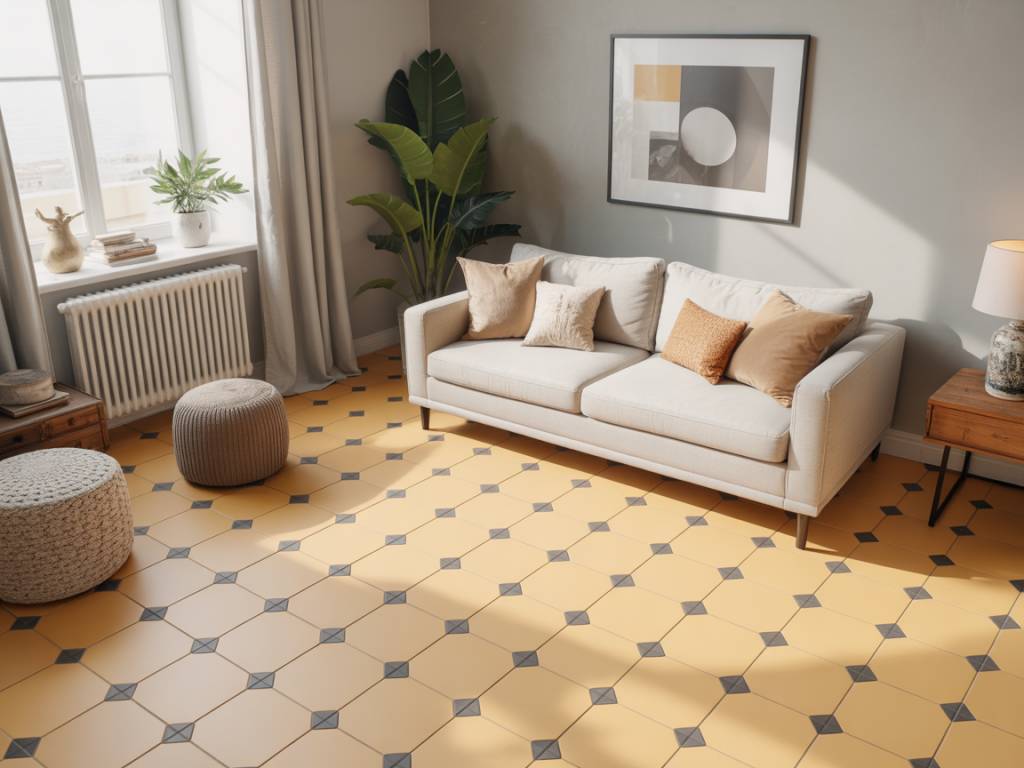 Cabochon carrelage : un retour tendance dans les sols classiques
